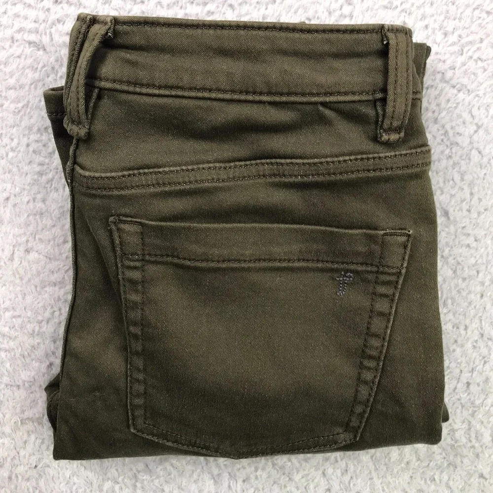 The Perfect Jean NYC Denkahki Mens 29 (30x29) Green Slim Fit Stretch Chino Pants